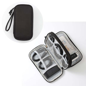 Data cable storage bag charger mobile power charging cable bag box digital storage bag USB headphone hard drive - V.I.P Digital Presence