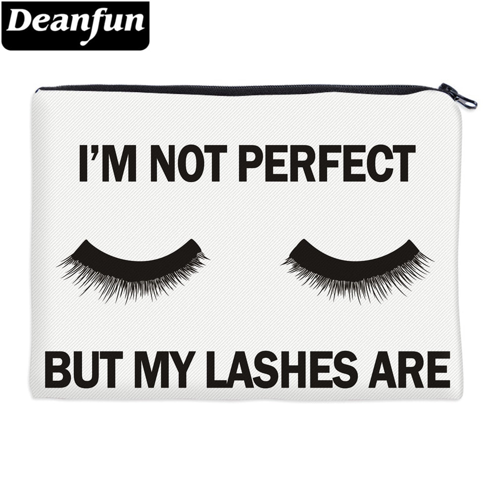 Deanfun Cosmetic Bags 3D Printed Eyelash with Letter Necessaries for Women Travelling - V.I.P Digital Presence