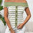 Decorative Button Striped Off-Shoulder Knit Top - V.I.P Digital Presence