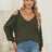Deep V-neck sexy off shoulder loose pullover sweater for women top - V.I.P Digital Presence