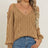 Deep V-neck sexy off shoulder loose pullover sweater for women top - V.I.P Digital Presence