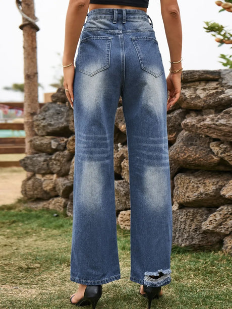 Distressed Jeans with Pockets - V.I.P Digital Presence