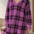Distressed Plaid V-Neck Long Sleeve Sweater Dress - V.I.P Digital Presence