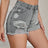 Distressed Raw Hem High Rise Denim Shorts - V.I.P Digital Presence