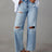 Distressed Straight Leg Jeans with Pockets - V.I.P Digital Presence