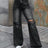 Distressed Wide Leg Jeans with Pockets - V.I.P Digital Presence