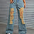 Distressed Wide Leg Jeans with Pockets - V.I.P Digital Presence
