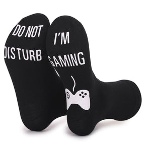 DO NOT DISTURB Short Socks Glue Letter Printing Socks Men's Mid-Tube Game Socks - V.I.P Digital Presence