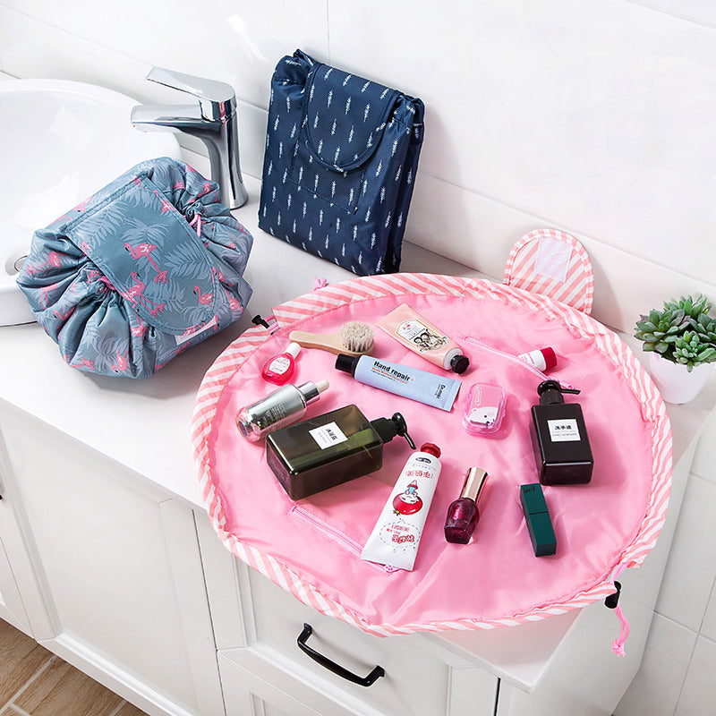 Do Not Miss Drop ship Women Drawstring Cosmetic Bag travel Organizer bag pouch Make Up Case Storage Makeup Bag Toiletry bag - V.I.P Digital Presence