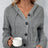Drawstring Button Up Hooded Cardigan - V.I.P Digital Presence