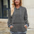 Drawstring Contrast Striped Long Sleeve Hoodie - V.I.P Digital Presence