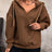 Drawstring Dropped Shoulder Long Sleeve Hoodie - V.I.P Digital Presence