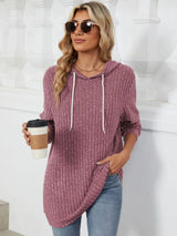 Drawstring Long Sleeve Hoodie - V.I.P Digital Presence