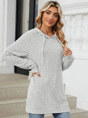 Drawstring Long Sleeve Hoodie - V.I.P Digital Presence
