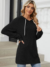 Drawstring Long Sleeve Hoodie - V.I.P Digital Presence