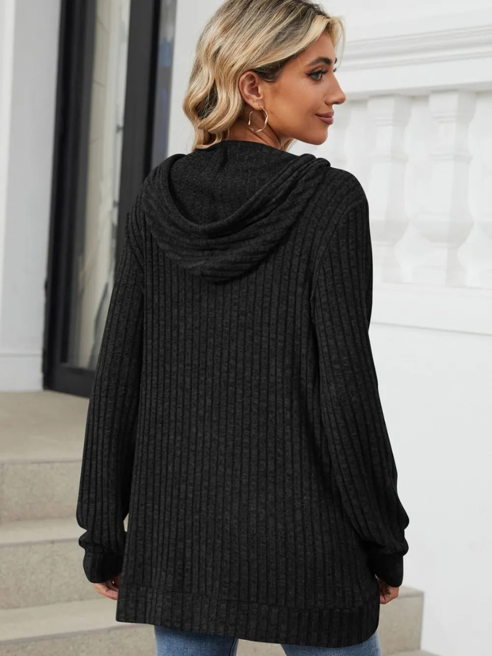 Drawstring Long Sleeve Hoodie - V.I.P Digital Presence