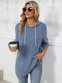 Drawstring Long Sleeve Hoodie - V.I.P Digital Presence