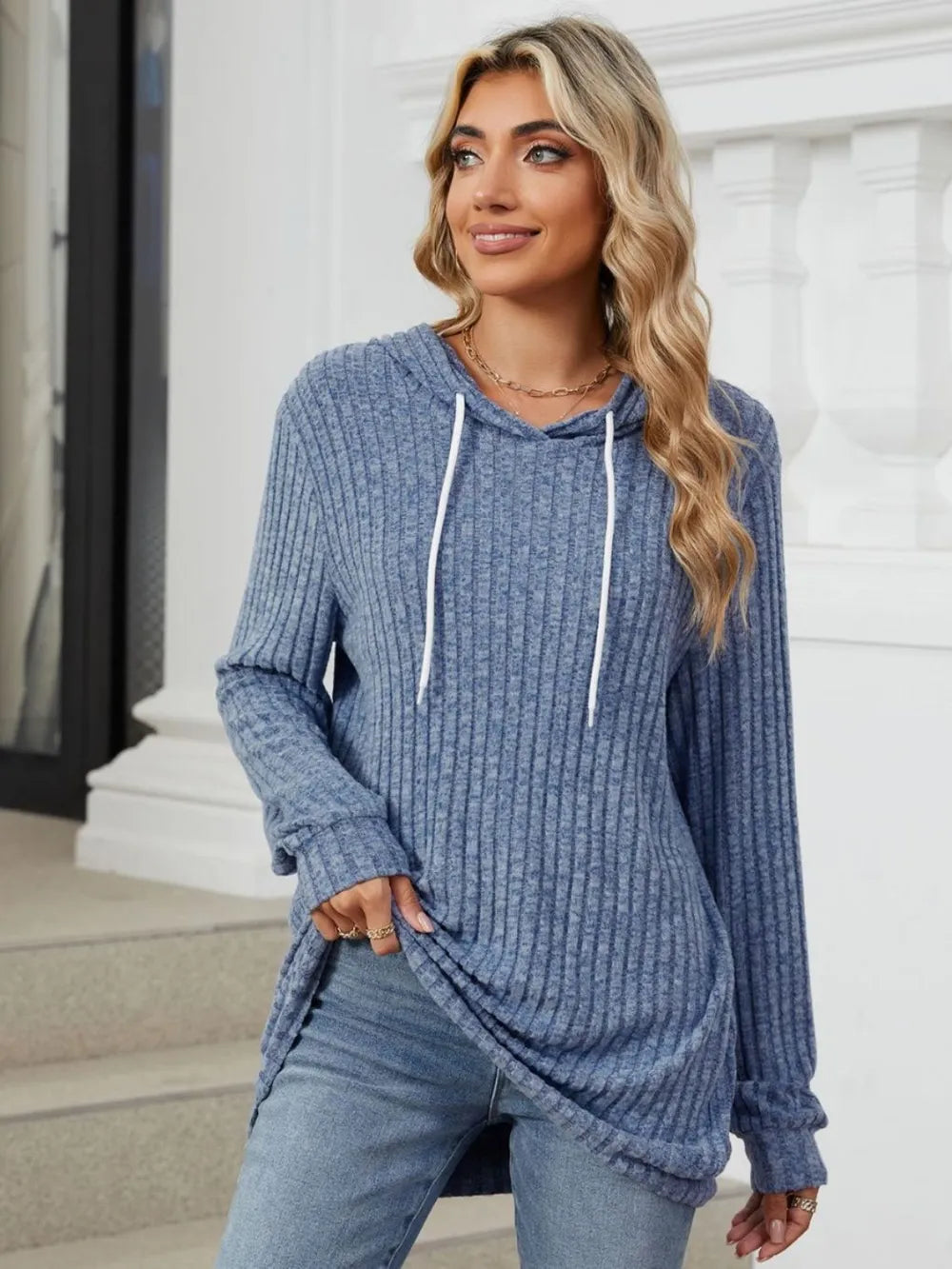 Drawstring Long Sleeve Hoodie - V.I.P Digital Presence