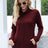 Drawstring Mock Neck Raglan Sleeve T-Shirt - V.I.P Digital Presence