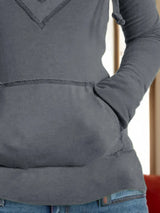 Drawstring Pocketed Long Sleeve Hoodie - V.I.P Digital Presence