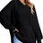 Drawstring Slit Long Sleeve Hoodie - V.I.P Digital Presence