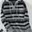 Drawstring Striped Long Sleeve Hooded Sweater - V.I.P Digital Presence