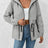 Drawstring Zip Up Hooded Jacket - V.I.P Digital Presence
