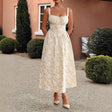 Embroidered suspender waistband dress - V.I.P Digital Presence