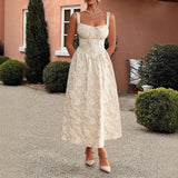 Embroidered suspender waistband dress - V.I.P Digital Presence