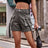 European and American denim work pants, casual pocket shorts elastic waistband for women - V.I.P Digital Presence