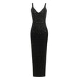 European and American sexy fashion socialite temperament hot diamond suspender backless long dress women's dress - V.I.P Digital Presence