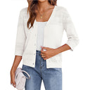 European and American shawl hollow knitted V-neck cardigan - V.I.P Digital Presence