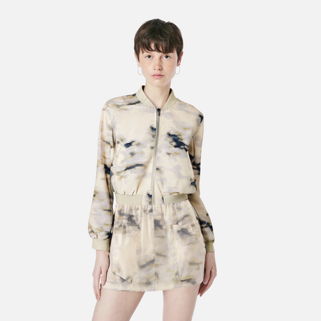 European and American style women's fashion casual tie dye jacket jacket, half skirt set - V.I.P Digital Presence