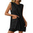 European and American women's fashion casual knitted sleeveless shorts set - V.I.P Digital Presence