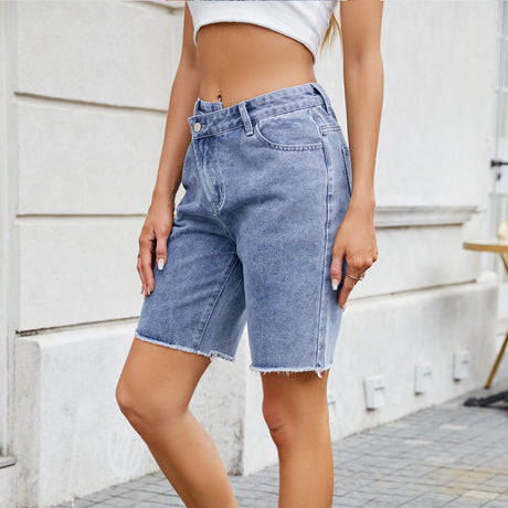 European and American women's loose casual denim shorts - V.I.P Digital Presence