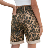 European and American women's perforated rolled edge five quarter denim shorts casual pants - V.I.P Digital Presence