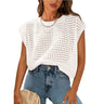 European and American women's round neck hollow top - V.I.P Digital Presence