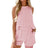 European and American women's sleeveless vest shorts striped two-piece set - V.I.P Digital Presence