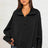 Exposed Seam Side Slit Long Sleeve Sweatshirt - V.I.P Digital Presence