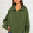 Exposed Seam Side Slit Long Sleeve Sweatshirt - V.I.P Digital Presence