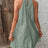 Eyelet Grecian Neck Mini Dress - V.I.P Digital Presence