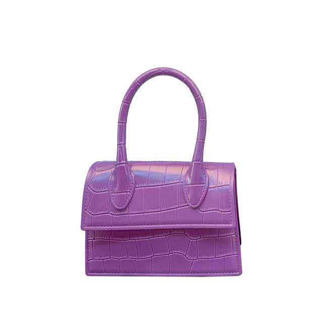 Fashion Crocodile Pattern PVC Women Top Handle Purse Jelly Color Brand Crossbody Bag  Summer Mini Beach Handbag - V.I.P Digital Presence