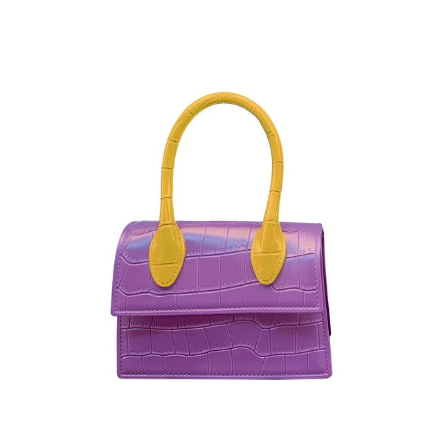 Fashion Crocodile Pattern PVC Women Top Handle Purse Jelly Color Brand Crossbody Bag  Summer Mini Beach Handbag - V.I.P Digital Presence