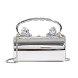 Fashion handbag women's versatile solid color acrylic bag chain strap crossbody bag - V.I.P Digital Presence