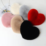 Fashion love heart bag peach heart bag women's chain messenger bag plush shoulder furry bag coin purse - V.I.P Digital Presence