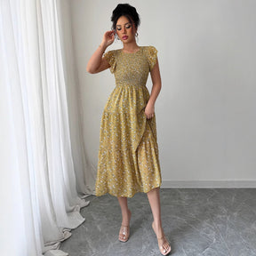 Fashion style floral slim fit dress for women - V.I.P Digital Presence