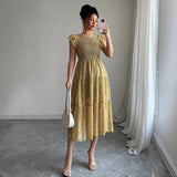 Fashion style floral slim fit dress for women - V.I.P Digital Presence