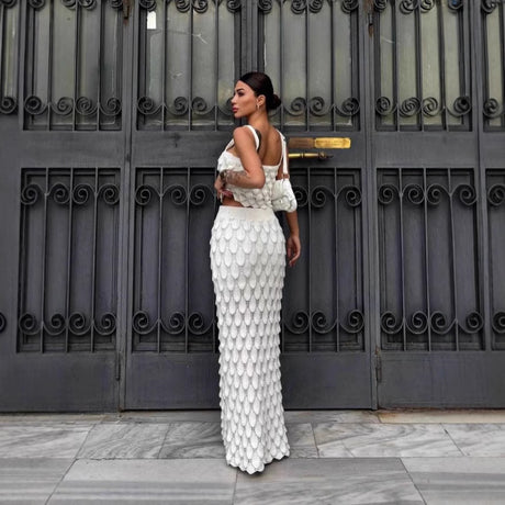 Fashion suspender two-piece scale skirt set - V.I.P Digital Presence