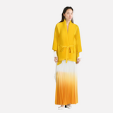 Fashionable casual style set cape shawl style lace up top+pleated skirt - V.I.P Digital Presence