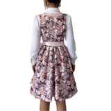 Fashionable floral bouquet waist long skirt dress - V.I.P Digital Presence